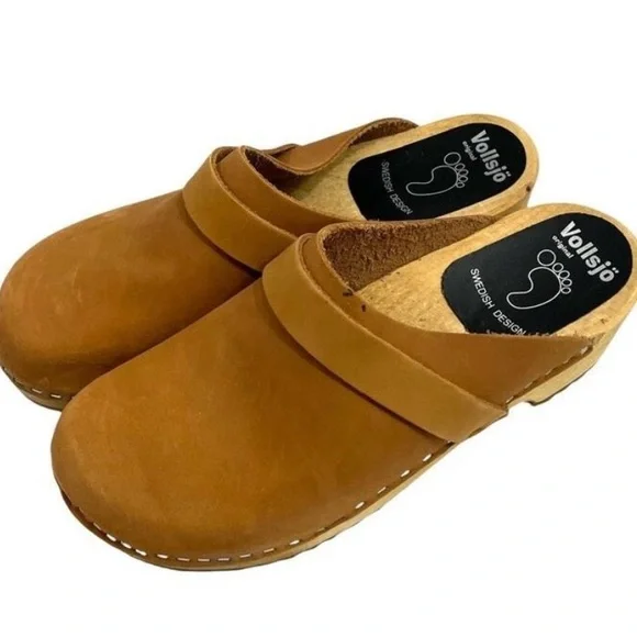 Vollsjo wooden sole clogs Size 38 - Picture 2 of 3